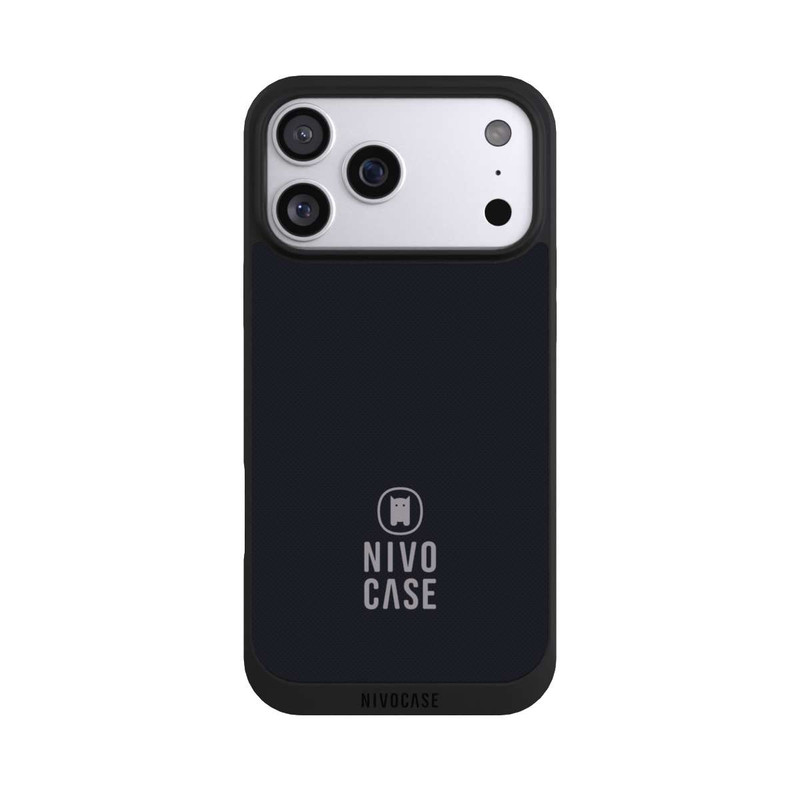 iPhone 17 Pro Max NIVOpure Nivocase Logo Black Grey