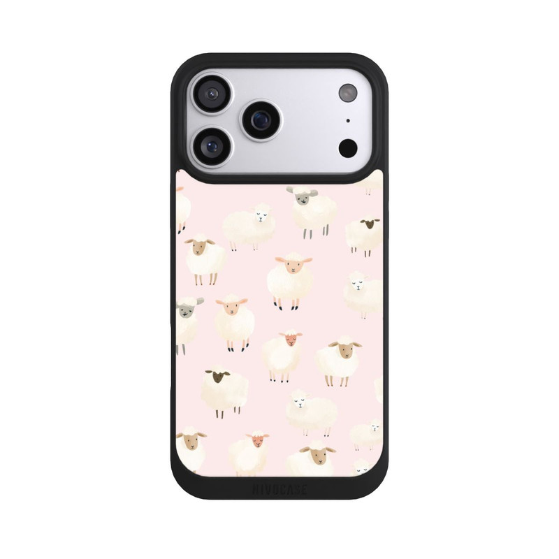 iPhone 17 Pro Max NIVOpure Sheep Pattern Light Pink with AI
