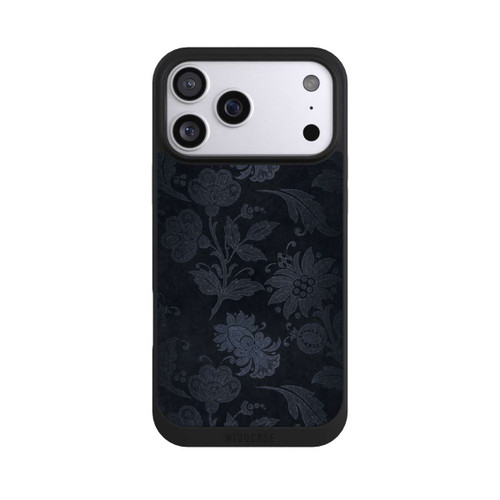 Apple iPhone 17 Pro Max NIVOpure  Silberne Blumen auf Samt
