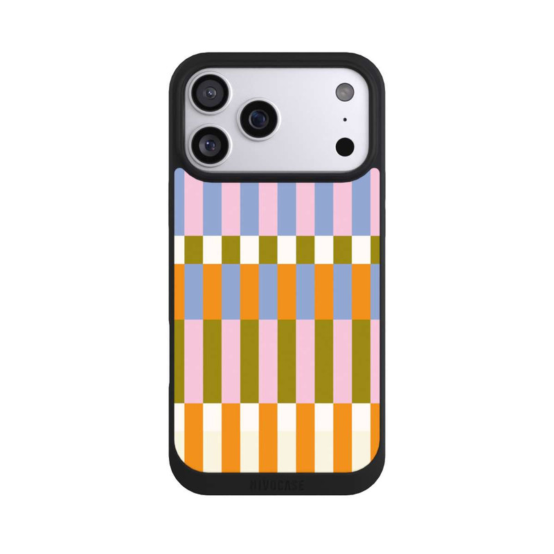 iPhone 17 Pro Max NIVOpure Thème à Carreaux Colorés et Audacieux