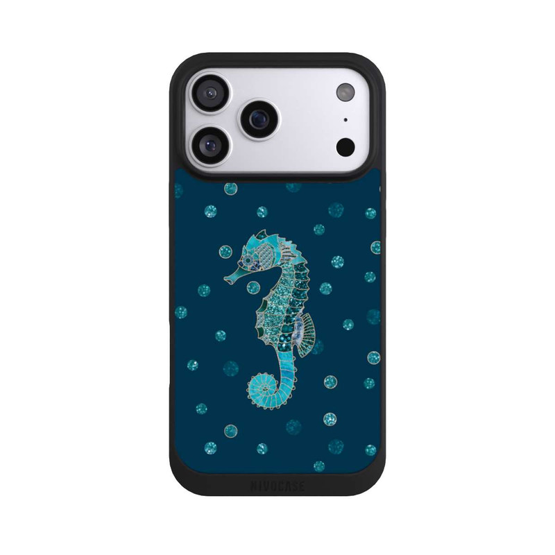iPhone 17 Pro Max NIVOpure Glamour Sea Horse Art
