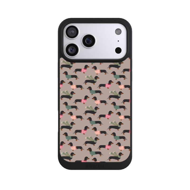 iPhone 17 Pro Max NIVOpure Dackel Muster Winter
