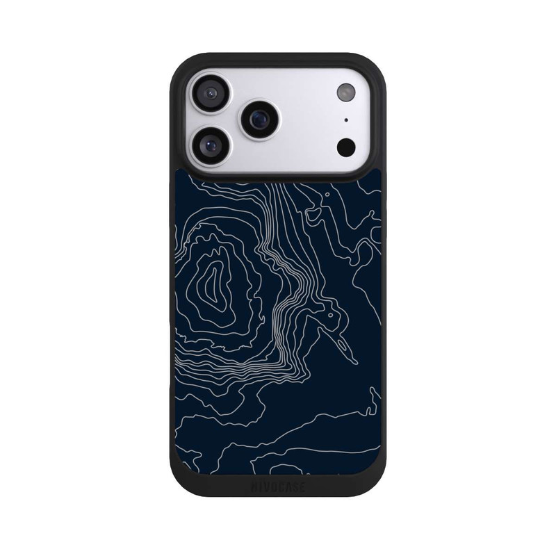 iPhone 17 Pro Max NIVOpure Mountain Contour Lines Dark