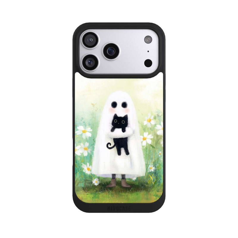 iPhone 17 Pro Max NIVOpure Geist und Katze Halloween mit KI