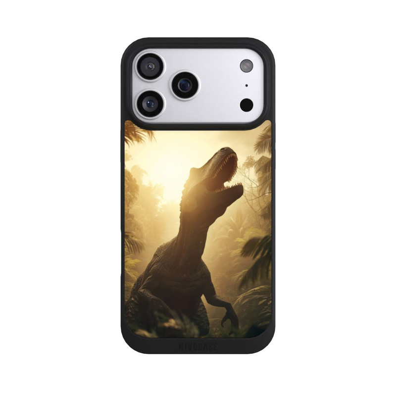 iPhone 17 Pro Max NIVOpure Dinosaur in the jungle with AI