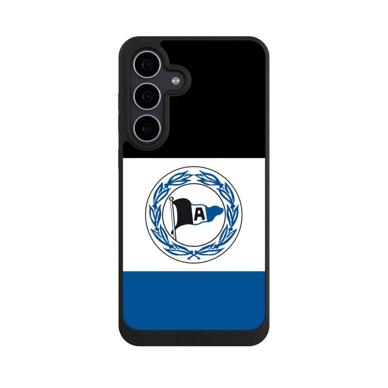 Galaxy S25 FE NIVOpure Arminia Bielefeld Schwarz Weiss Blau