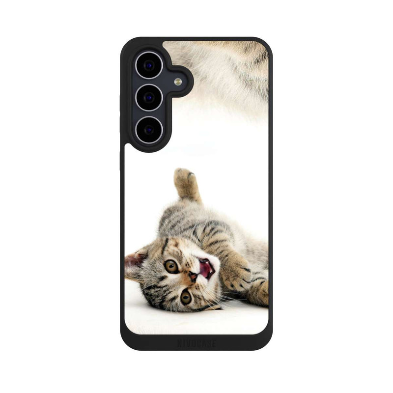 Galaxy S25 FE NIVOpure Cat Rolling around