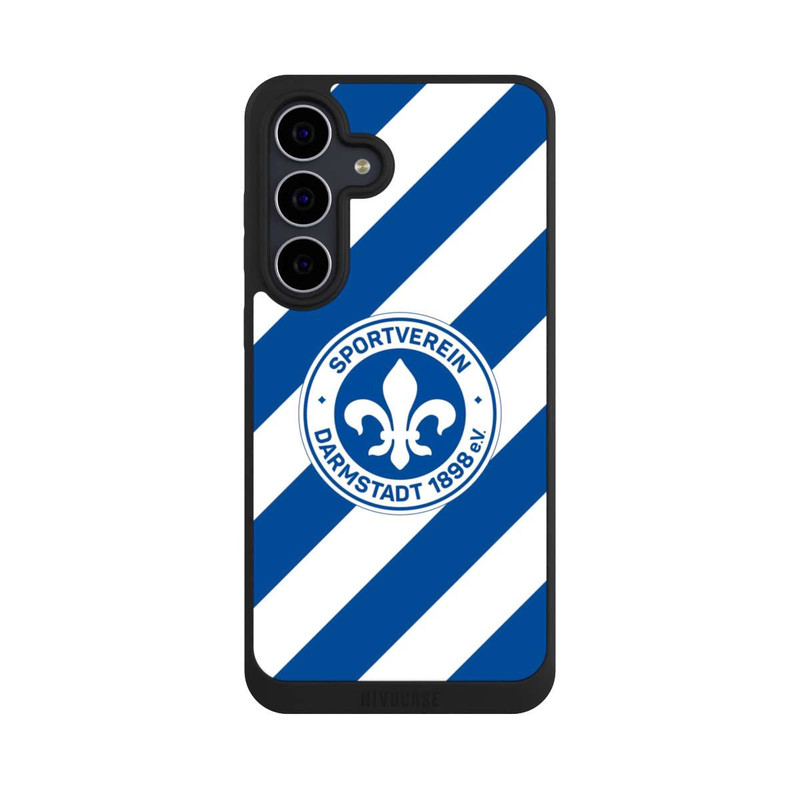 Galaxy S25 FE NIVOpure SV Darmstadt 98 - quergestreift
