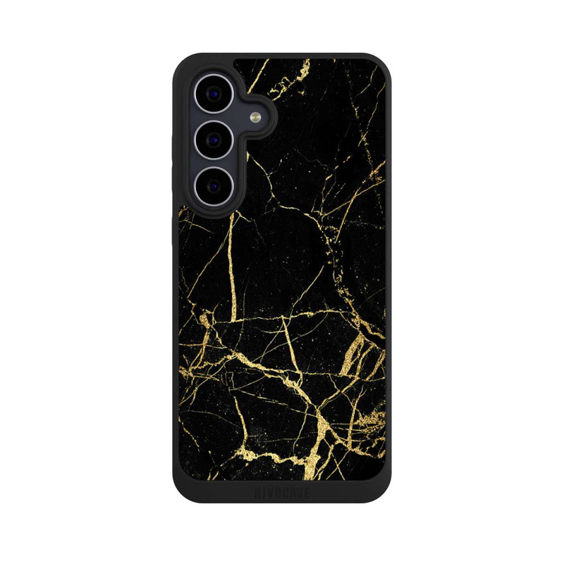 Galaxy S25 FE NIVOpure Schwarzgoldener Marmor-Look