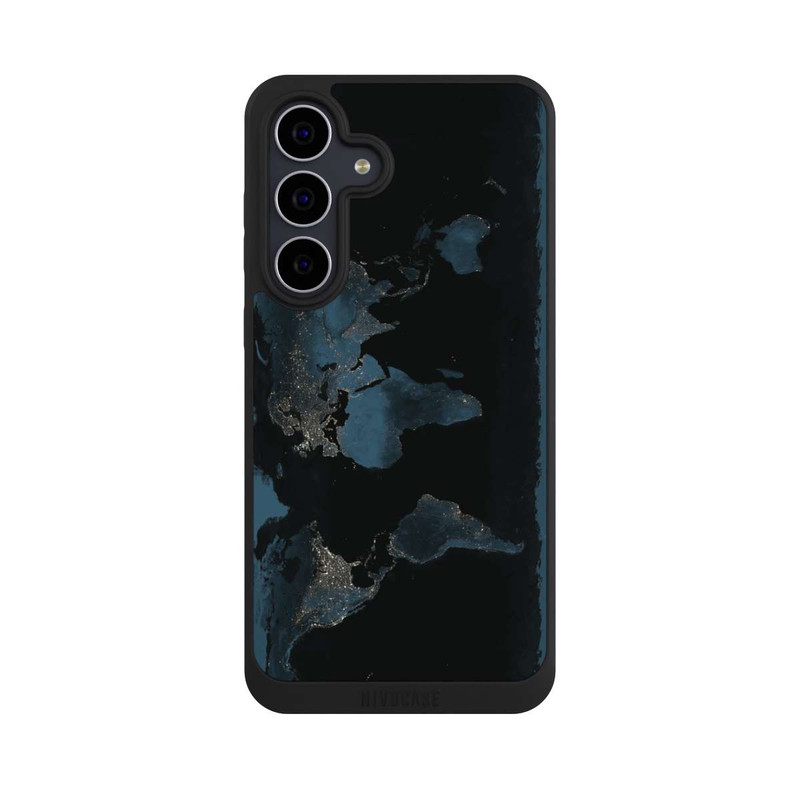 Galaxy S25 FE NIVOpure Carte du Monde Nuit