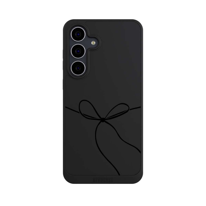 Galaxy S25 FE NIVOpure Schleifchen Schwarz ohne Hintergrund