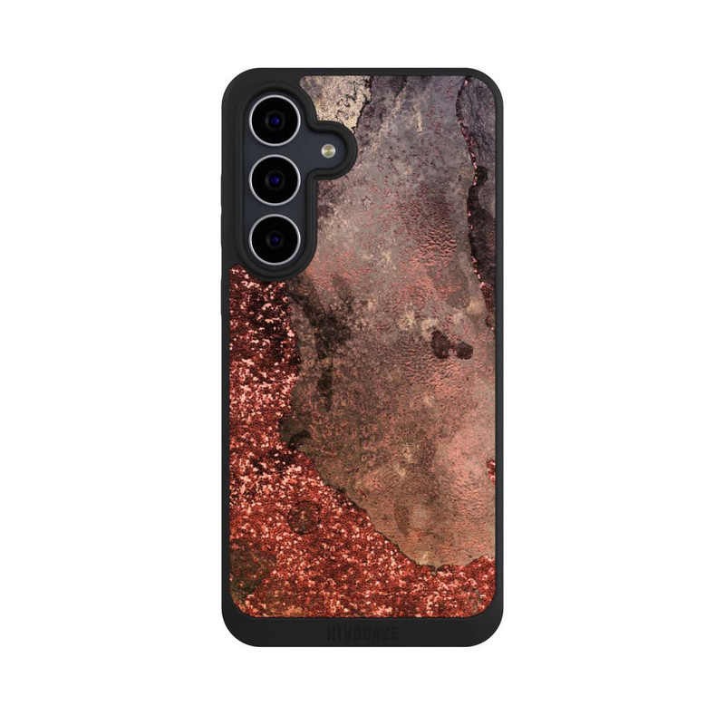Galaxy S25 FE NIVOpure  Brauner Glitzer Marmorlook