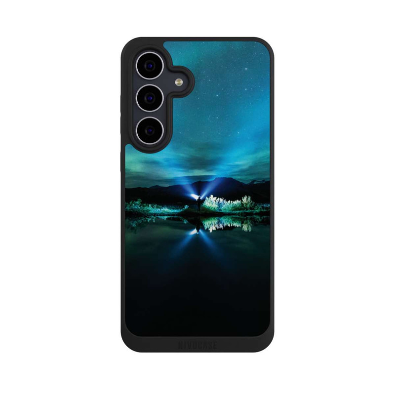 Galaxy S25 FE NIVOpure Aurore boréale bleu