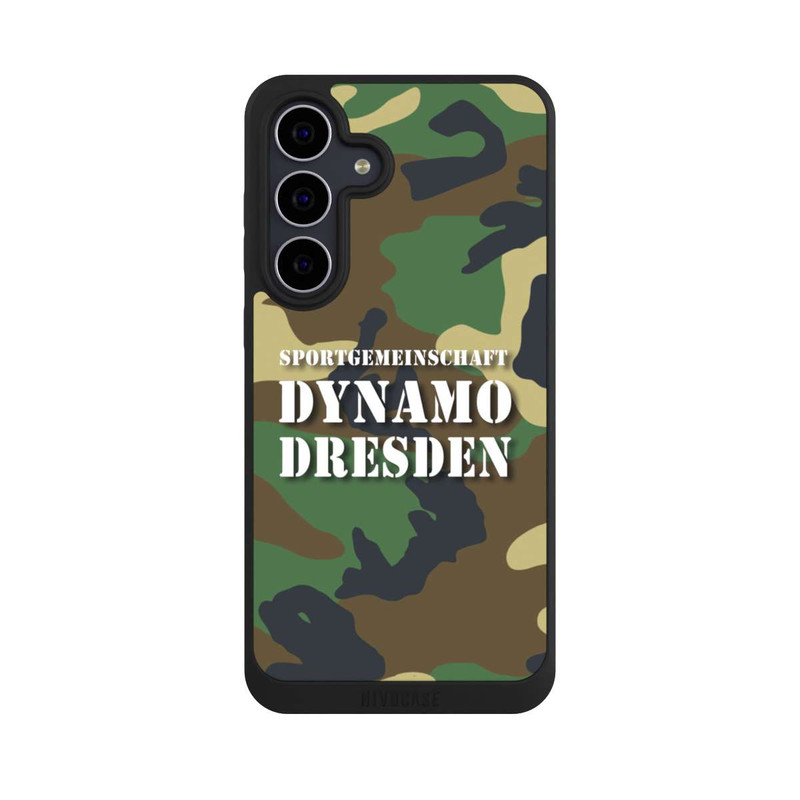 Galaxy S25 FE NIVOpure SGDD Camouflage Grün - Dynamo Dresden