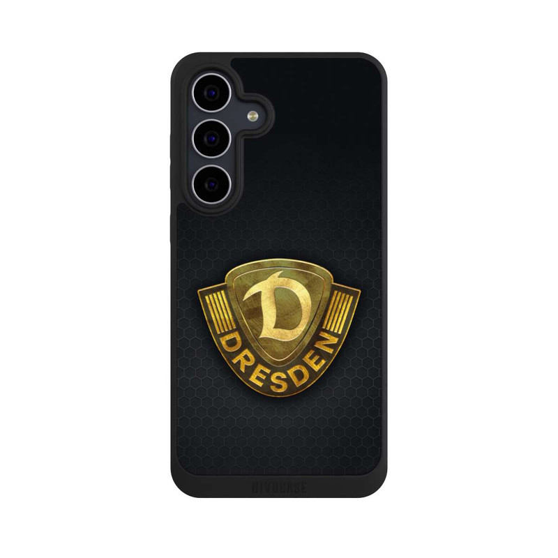 Galaxy S25 FE NIVOpure Goldenes Logo Look Dynamo Dresden