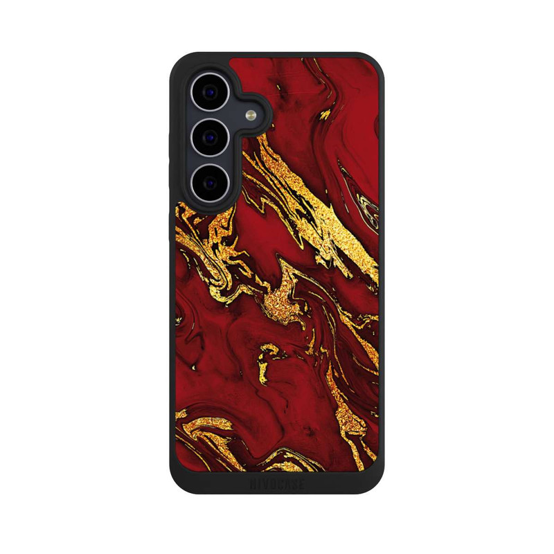 Galaxy S25 FE NIVOpure Marbre Rouge Doré