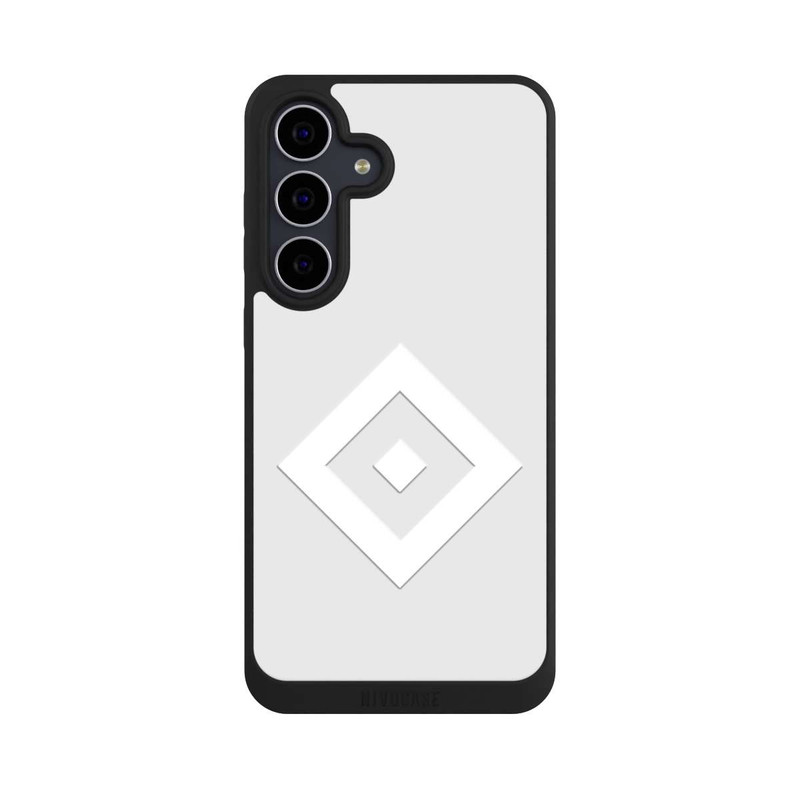 Galaxy S25 FE NIVOpure Rauten Logo auf HSV Grau