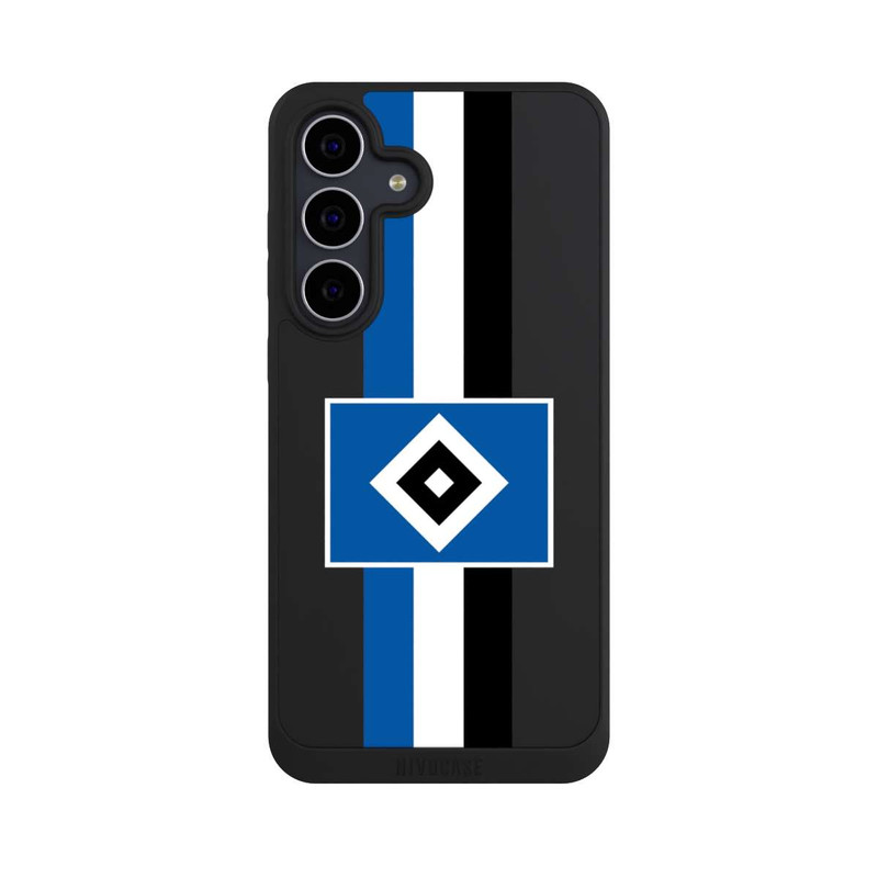 Galaxy S25 FE NIVOpure HSV Streifen - Blau-Weiß-Schwarz - ohne Hintergrund