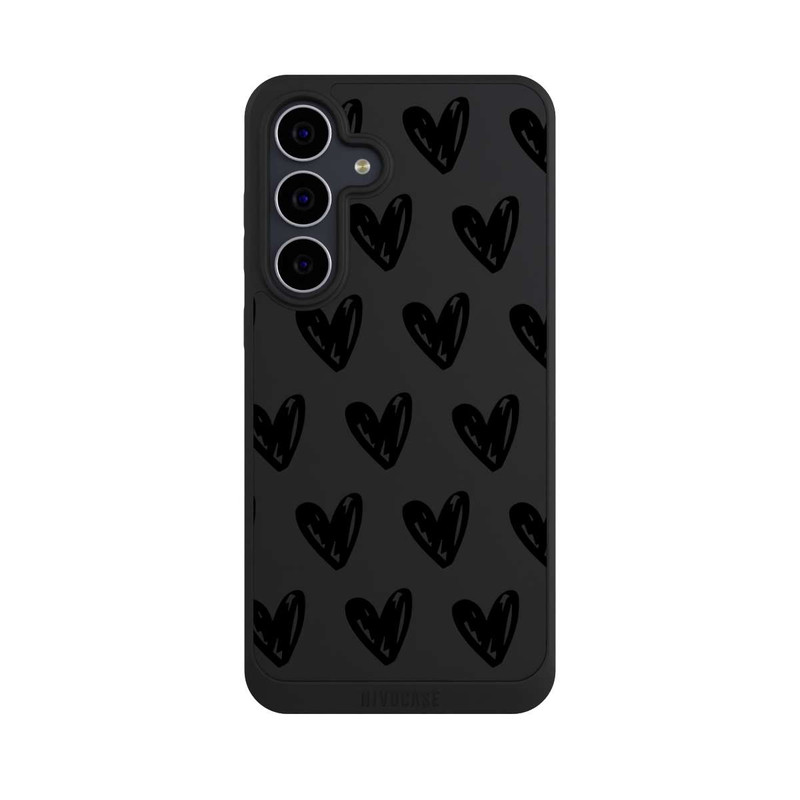 Galaxy S25 FE NIVOpure Herzen Schwarz ohne Hintergrund
