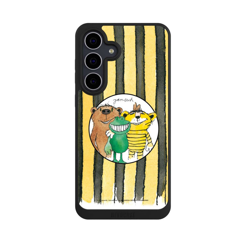 Galaxy S25 FE NIVOpure Petit Tigre et Petit Ours avec Rayures