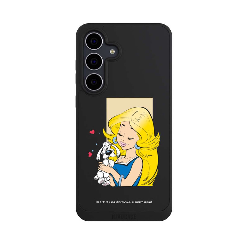 Galaxy S25 FE NIVOpure Falbala und Idefix Verliebt Transparent