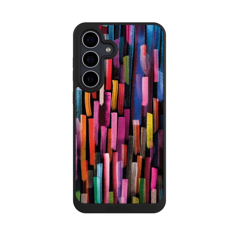 Galaxy S25 FE NIVOpure Colourful Brushstrokes Black