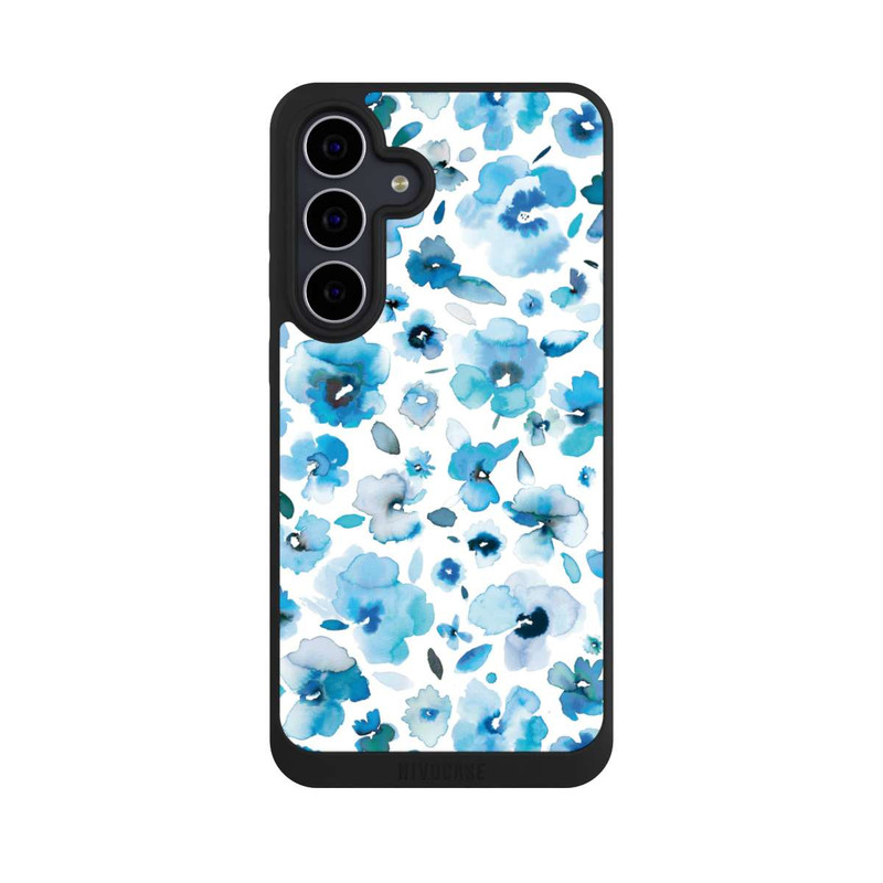 Galaxy S25 FE NIVOpure Blaue tropische Blumen
