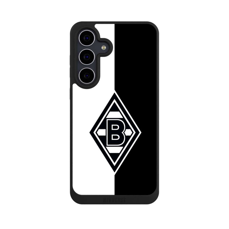 Galaxy S25 FE NIVOpure Borussia Raute Schwarz-Weiss