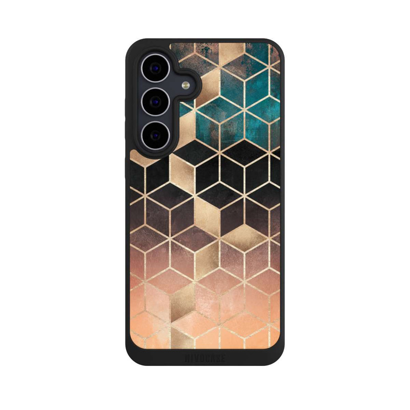 Galaxy S25 FE NIVOpure Cubes de rêve imprimé doré