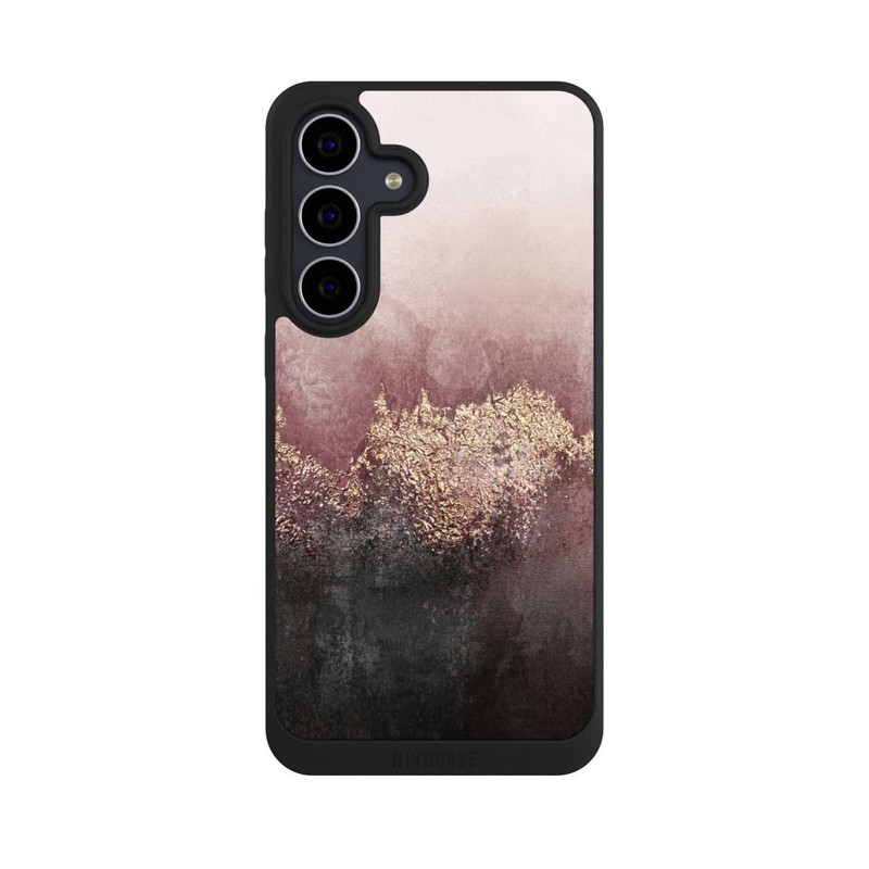 Galaxy S25 FE NIVOpure Pink Sky Dust Gold Print
