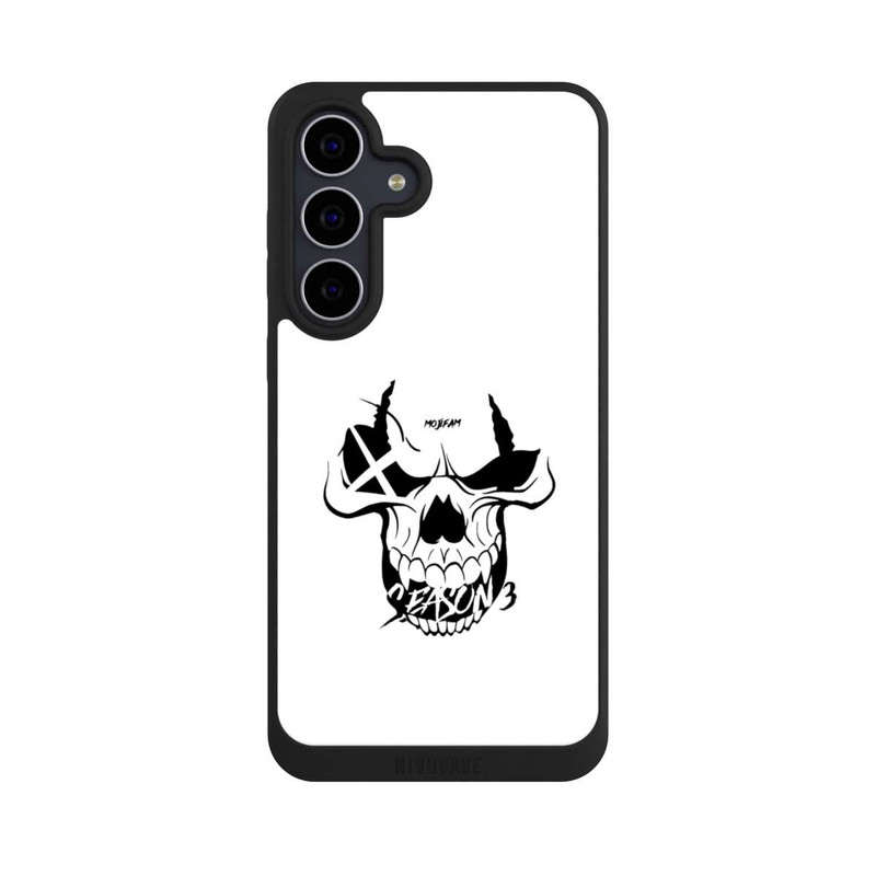 Galaxy S25 FE NIVOpure Schädel Weiß/Schwarz