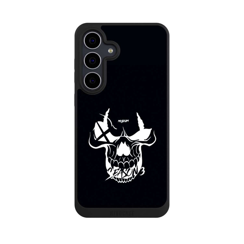 Galaxy S25 FE NIVOpure Schädel Schwarz/Weiß