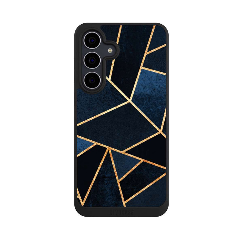 Galaxy S25 FE NIVOpure Navy Stone Gold Print