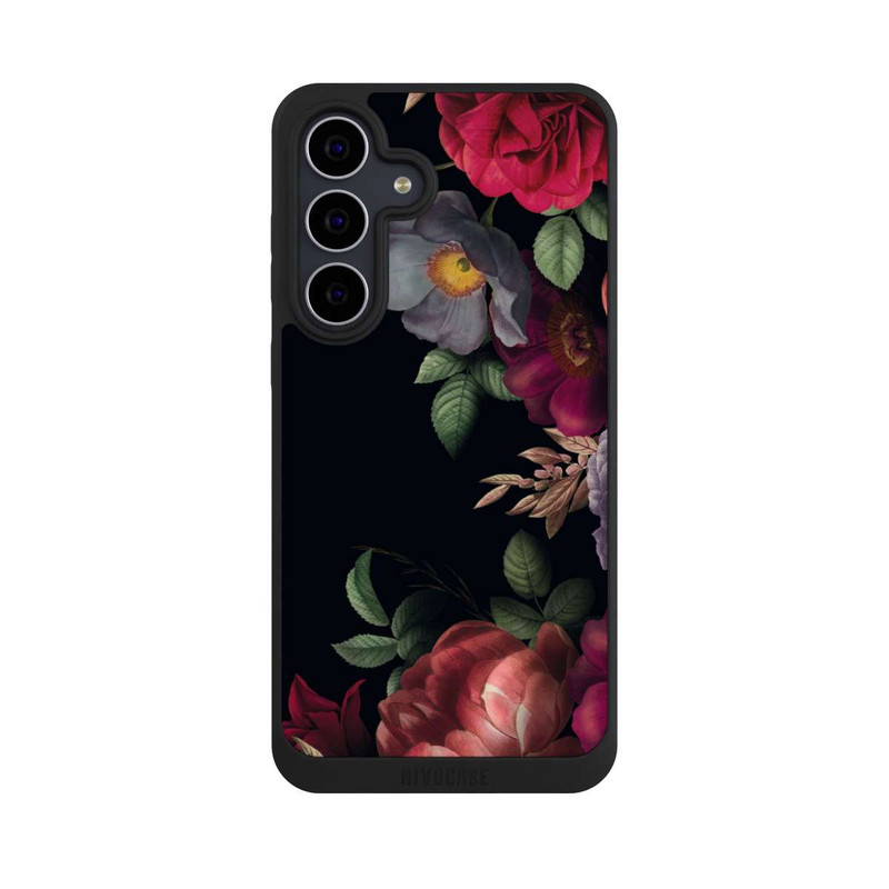 Galaxy S25 FE NIVOpure Blumen Auf Schwarz
