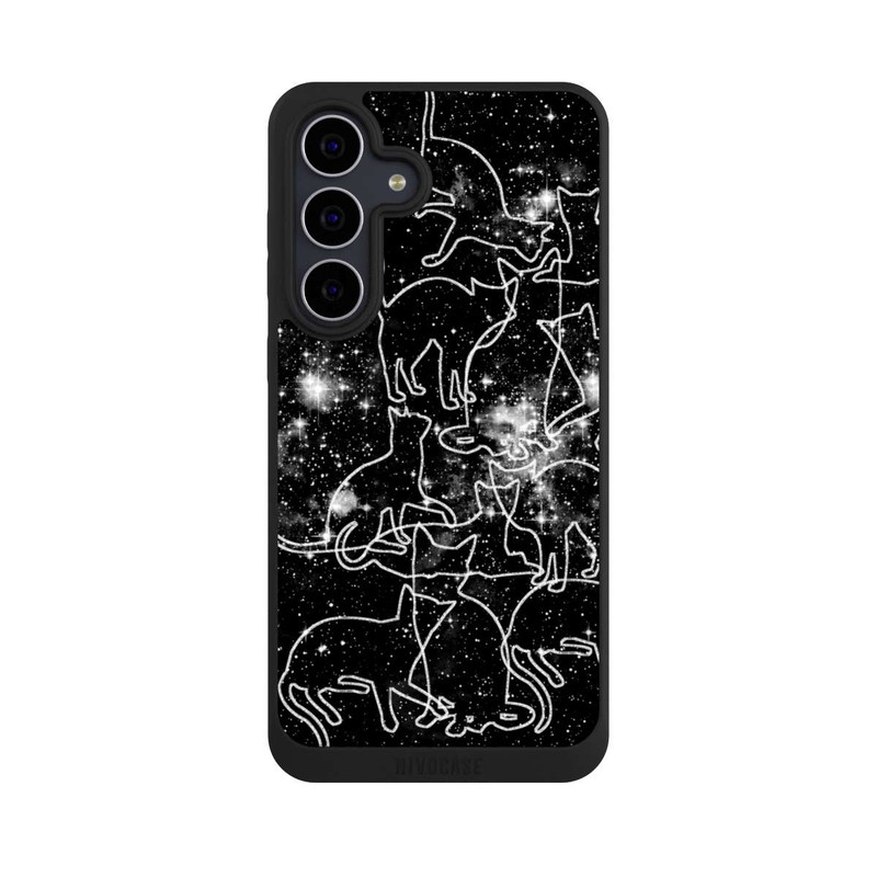Galaxy S25 FE NIVOpure Sternennacht-Katzen