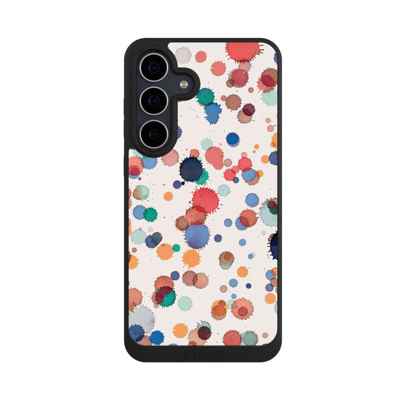 Galaxy S25 FE NIVOpure Tropfen Aquarell Textur Blau Gelb
