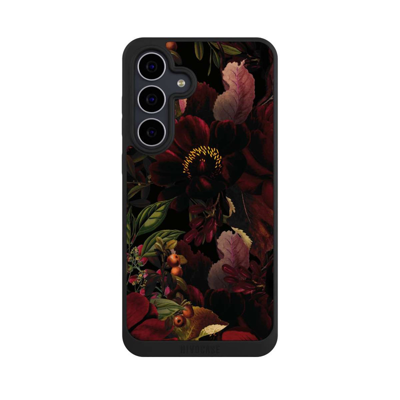 Galaxy S25 FE NIVOpure Dunkle Rote Vintage Barock Rosen