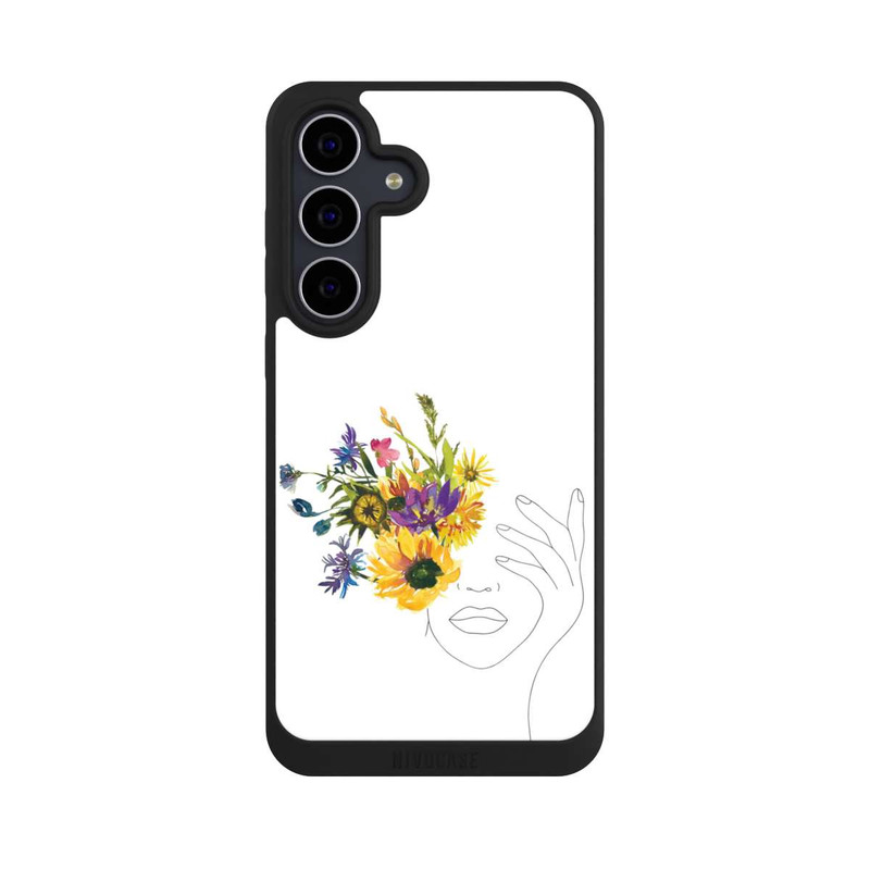 Galaxy S25 FE NIVOpure Line Art Tournesols femme