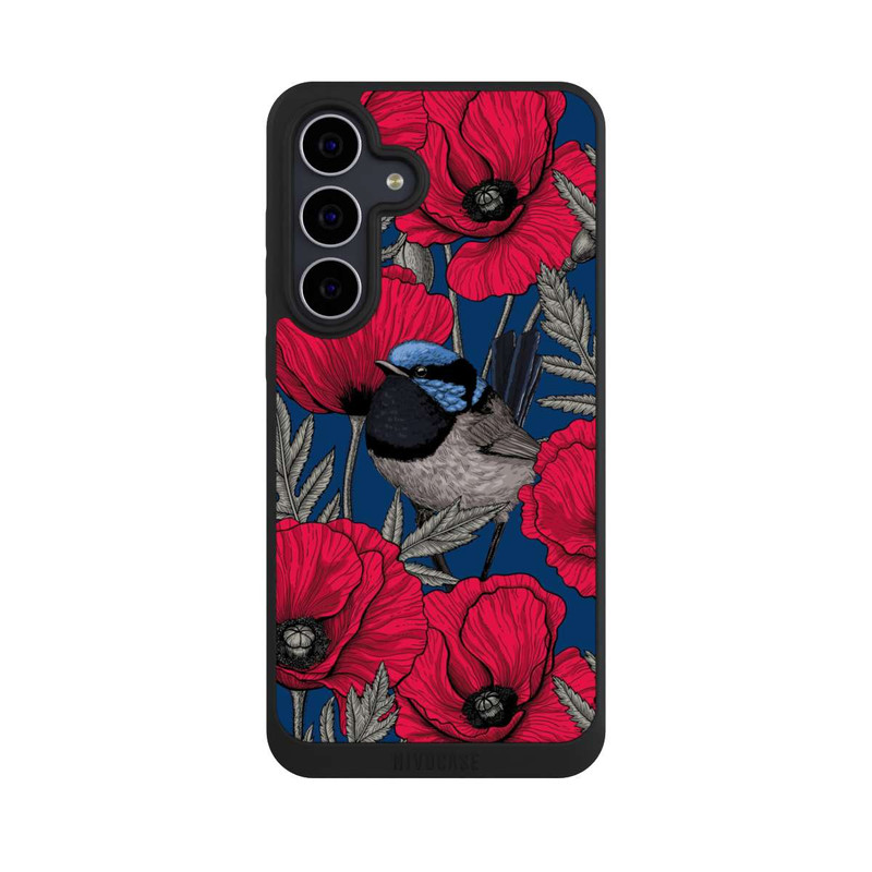 Galaxy S25 FE NIVOpure Zaunkönige und Mohnblumen 2