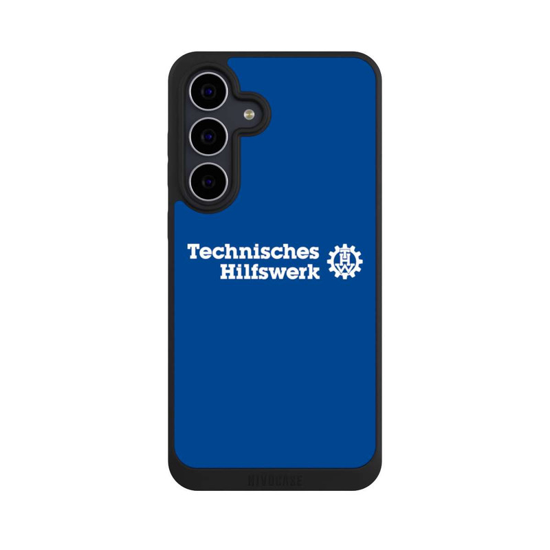 Galaxy S25 FE NIVOpure Technisches Hilfswerk Logo Blau