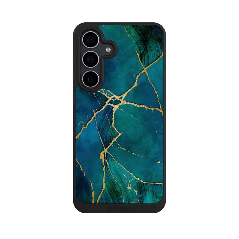 Galaxy S25 FE NIVOpure Mineralischer Glamourlook Blaugold