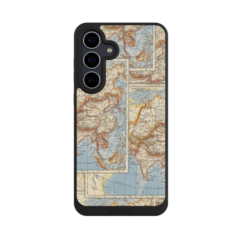Galaxy S25 FE NIVOpure Weltkarte Vintage