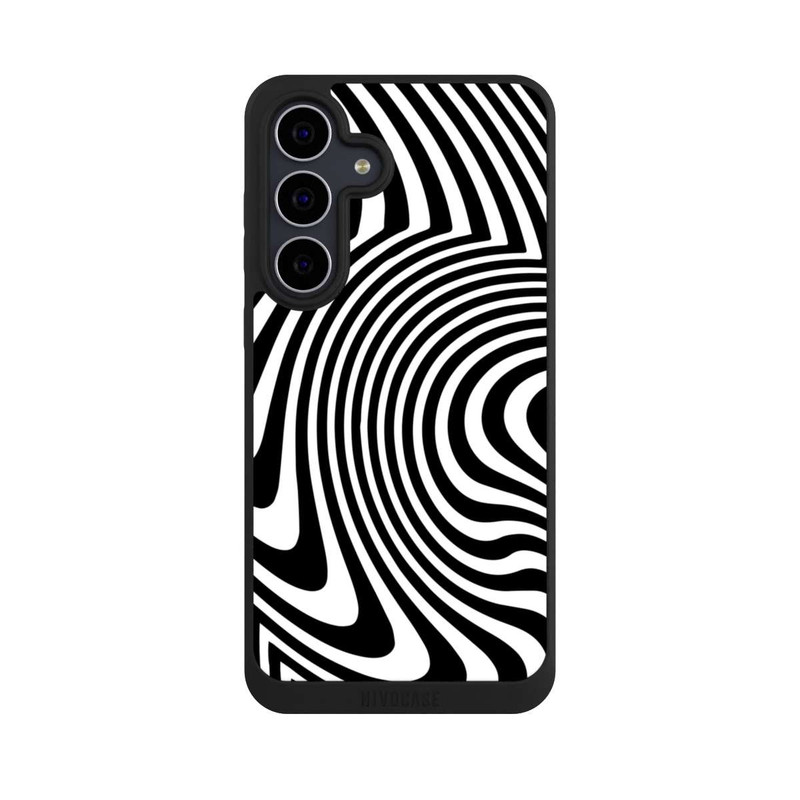 Galaxy S25 FE NIVOpure Vagues noires et blanches