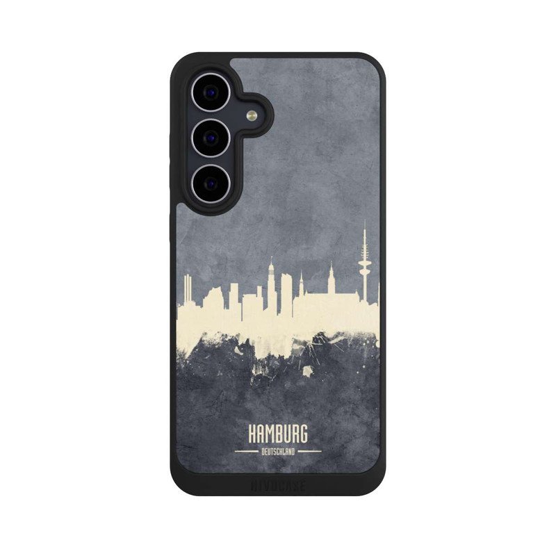Galaxy S25 FE NIVOpure Hamburg Skyline Grau