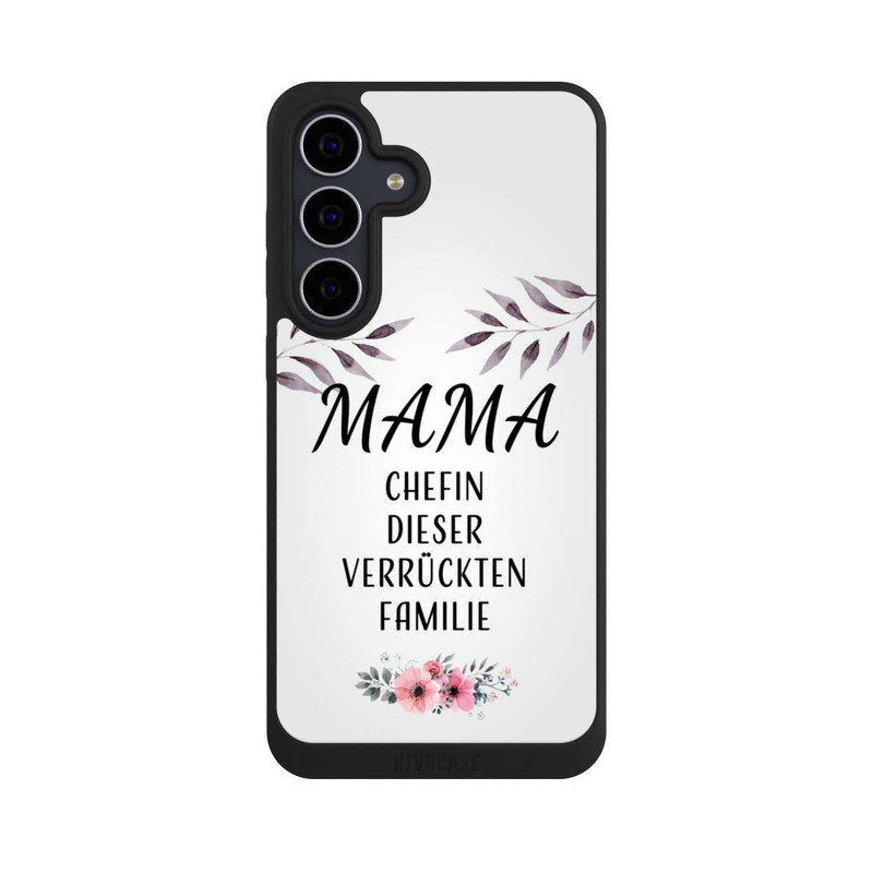 Galaxy S25 FE NIVOpure Mama Chefin dieser Verrückten Familie Weiß