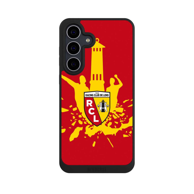Galaxy S25 FE NIVOpure RC Lens Tour jaune sur rouge