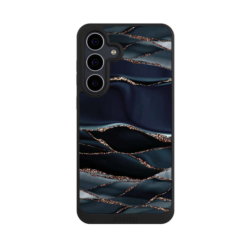 Galaxy S25 FE NIVOpure Dark Grey Stripes Golden LooK