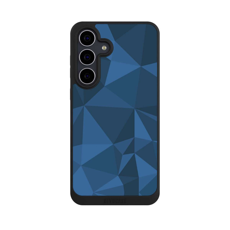 Galaxy S25 FE NIVOpure Polygon Pattern Blue