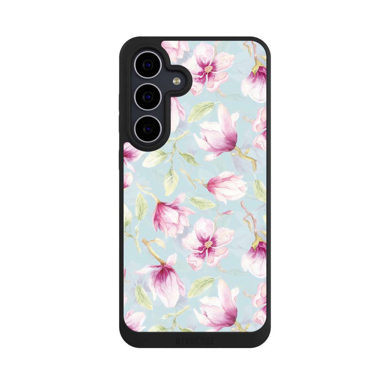 Galaxy S25 FE NIVOpure Magnolien auf Blau