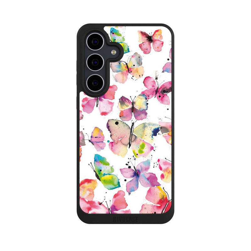 Galaxy S25 FE NIVOpure Papillons de printemps aquarelle